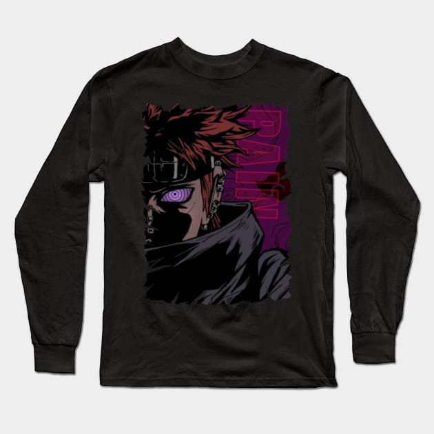 PAIN NAGATO MERCH VTG Long Sleeve T-Shirt by Mie Ayam Herbal